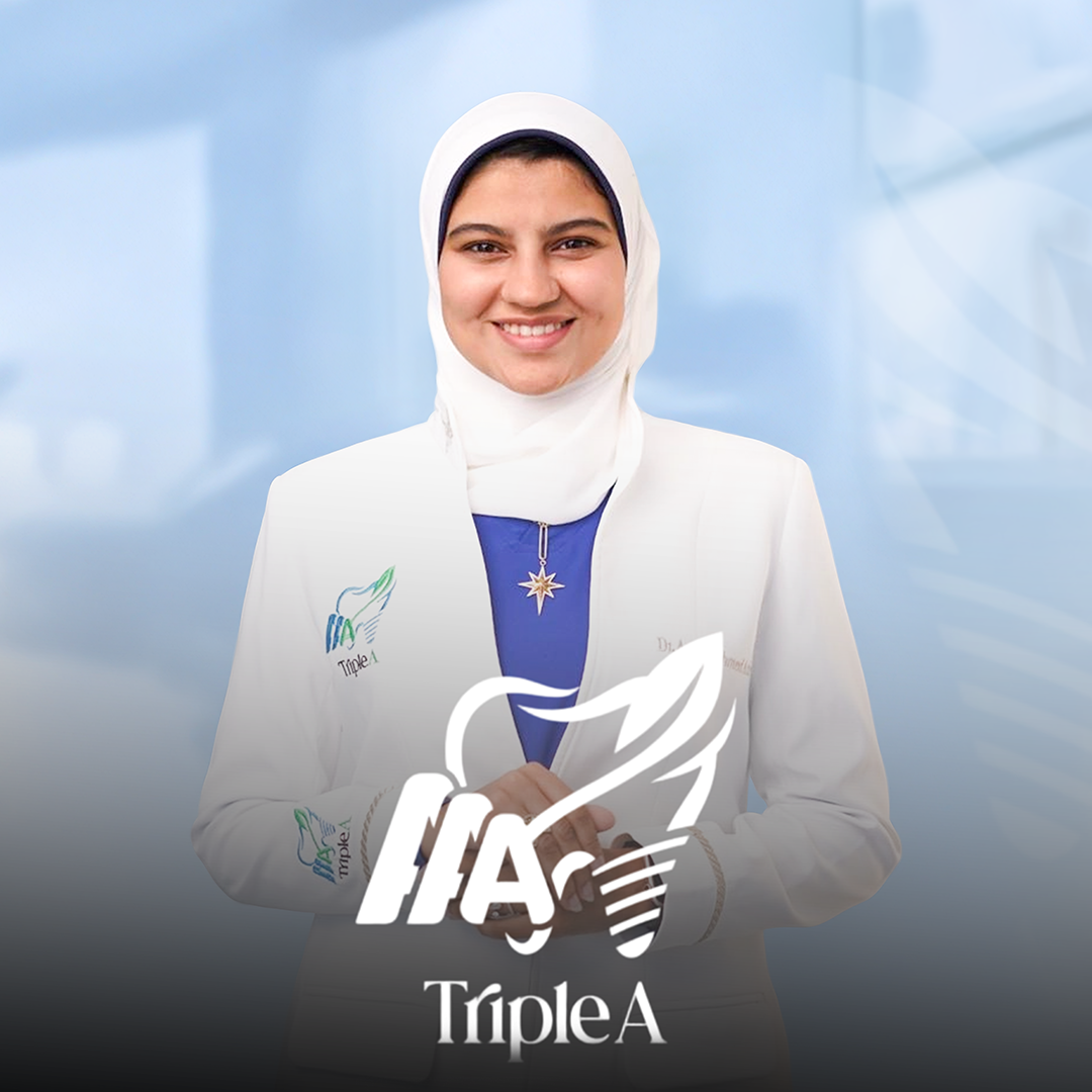 Dr. Asmaa Ahmed - Lead Dentist and Prosthodontics Specialist at Triple A Dental Clinic in Al Rehab City, Cairo